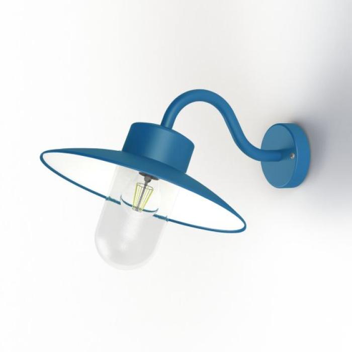 Klarglas azurblau